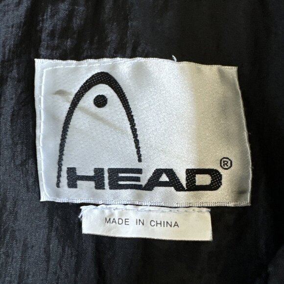 Vintage Head‎ Women's Windbreaker Tennis Jacket Black Red White Fully Lined Sz M - Picture 2 of 12